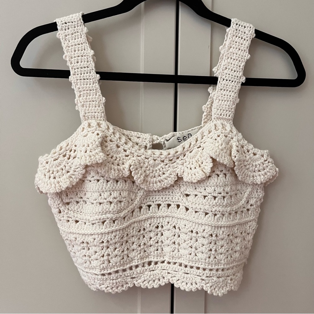 SeaNY Rylee Crochet Tank